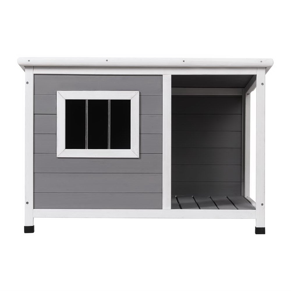 i.Pet Large Wooden Dog Kennel – Indoor & Outdoor Log Cabin wooden dog kennel ipet