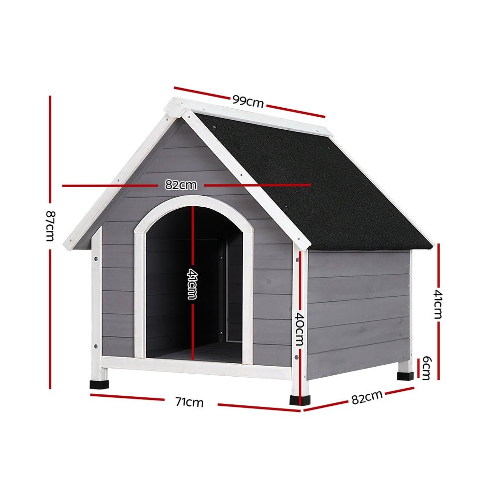 i.Pet Extra Large Wooden Dog Kennel – Weatherproof Outdoor Cabin Wooden Dog Kennel ipet