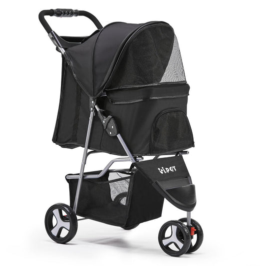 i.Pet Pet Stroller Dog Pram Cat Carrier Large Travel Pushchair Foldable 3 Wheels Pet Care > Cat Supplies > Cat Carriers & Crates ipet