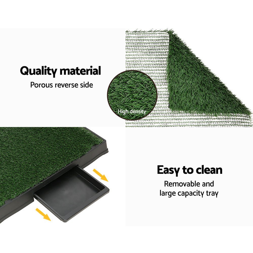 i.Pet Pet Training Pad Dog Potty Toilet Large Loo Portable With Tray Grass Mat Pet Care > Dog Supplies Woofy and Whiskers
