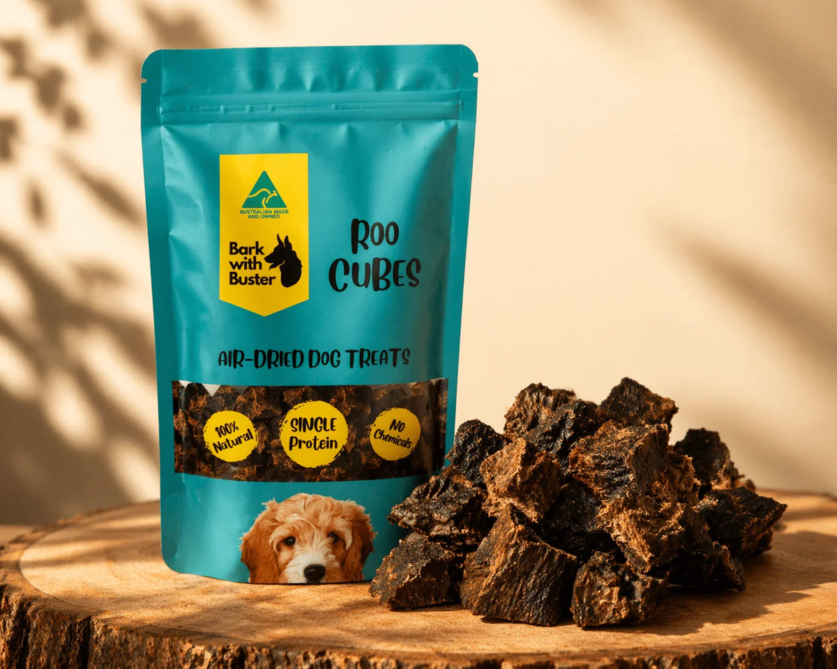 Bark with buster roo cubes
