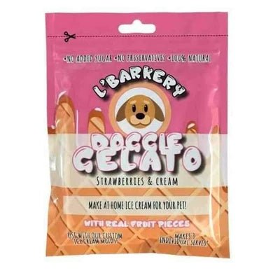 L'Barkery Doggie Gelato - Strawberry & Cream Dog Gelato L'Barkery