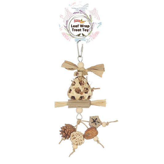 Beak Joy Leaf Wrap Treat Toy beakjoy