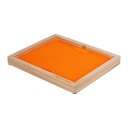 Lickimat Wooden Eco Slow Feeder Keeper - For X-Large Lick Mats Eco slow dog feeder holder Lickimat XL