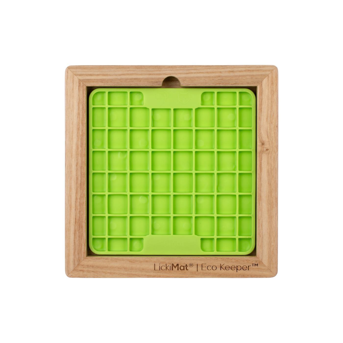 Lickimat Wooden Eco Slow Feeder Keeper - For X-Large Lick Mats Eco slow dog feeder holder Lickimat Mini