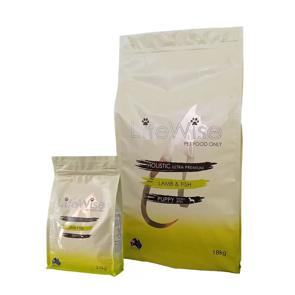 LIFEWISE PUPPY (STAGE 2) LAMB FISH & VEGETABLE 9KG Woofy and Whiskers 2.5kg