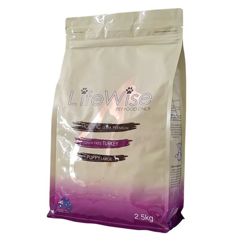 LIFEWISE PUPPY (STAGE 3) GF TURKEY LAMB LARGE BITES 2.5KG Woofy and Whiskers 2.5