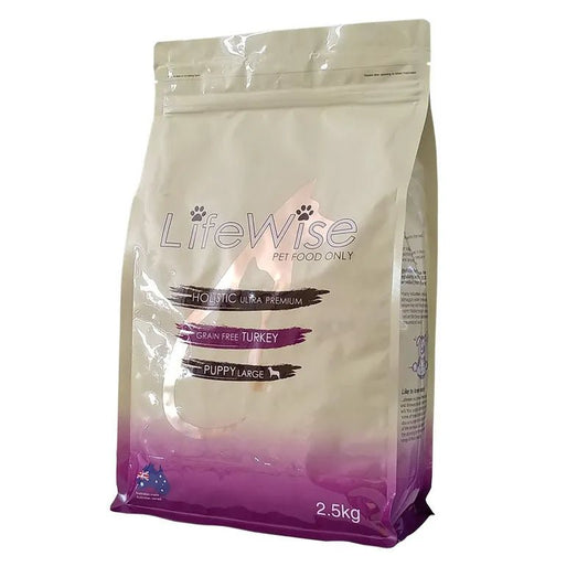 LIFEWISE PUPPY (STAGE 3) GF TURKEY LAMB LARGE BITES 2.5KG Woofy and Whiskers 2.5