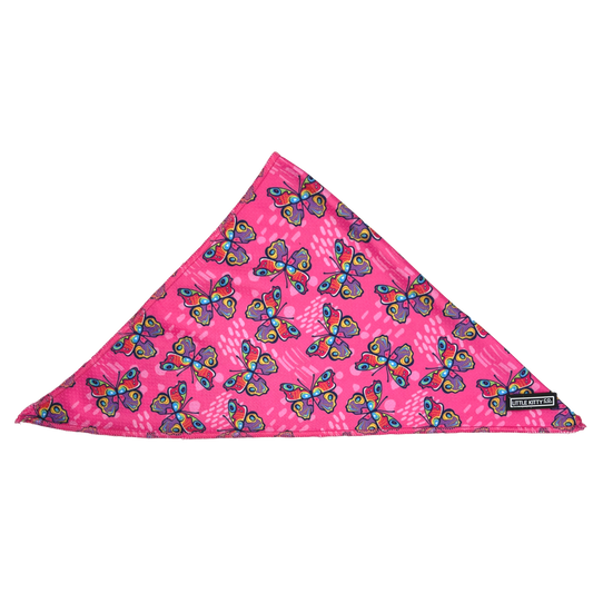 Little Kitty Co CAT BANDANA: Flutterly Fab cat apparel Little Kitty Co.