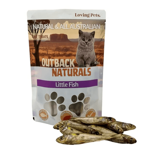 Loving Pets Little Fish Cat Treats 80G Cat treats outback naturals Fish