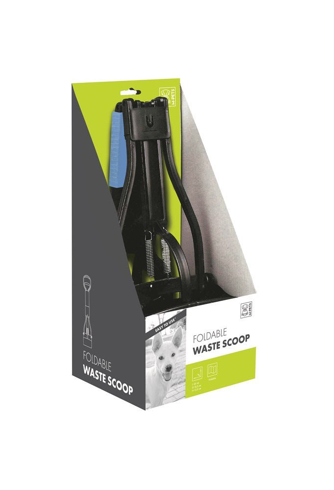M-PETS Foldable Waste Scoop black pooper scooper Mpets
