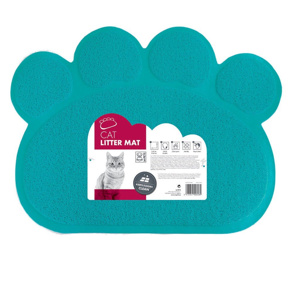M-PETS M-PETS PAW Cat Litter Mat cat litter mat Mpets Blue
