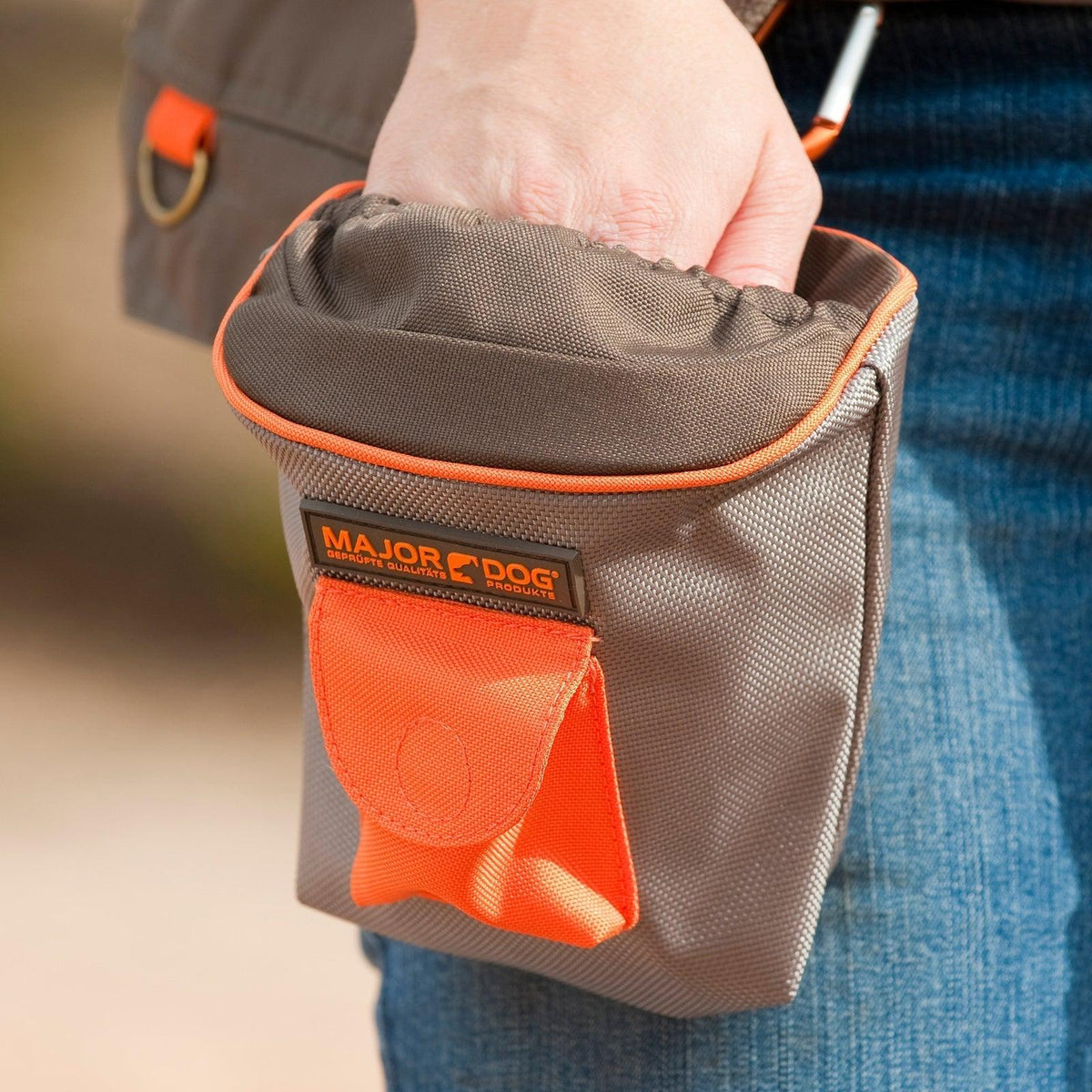 Major Dog Snack Treat Bag Grey/Orange Coloured Pet Care > Toys Major Dog