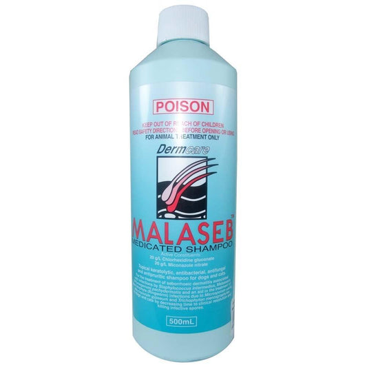 Malaseb Medicated Pet Shampoo for Cats and Dogs 500ml Malaseb