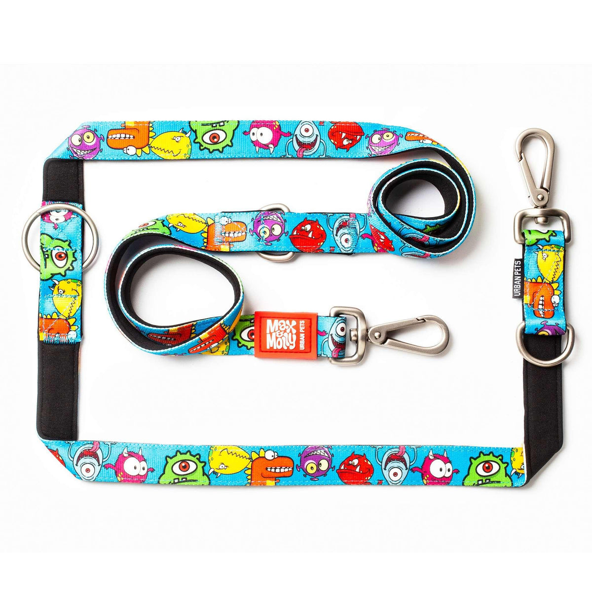 Max and Molly Dog Lead - Large Size - Various Designs - Woofy and Whiskers- Pet Care > Dog Supplies Max & Molly Urban Pets Little monsters Large