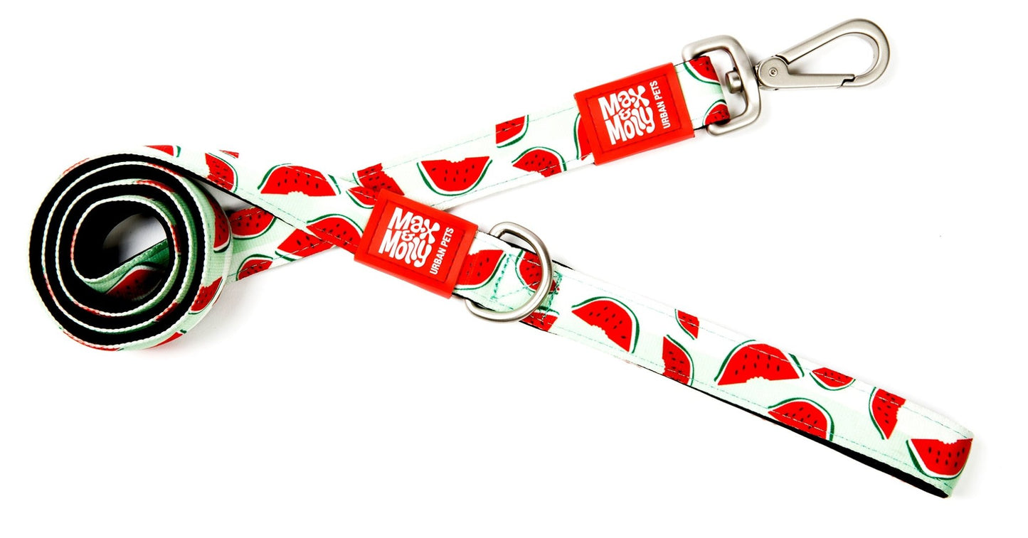 Max and Molly Dog Lead - Large Size - Various Designs - Woofy and Whiskers- Pet Care > Dog Supplies Max & Molly Urban Pets Watermelon Large