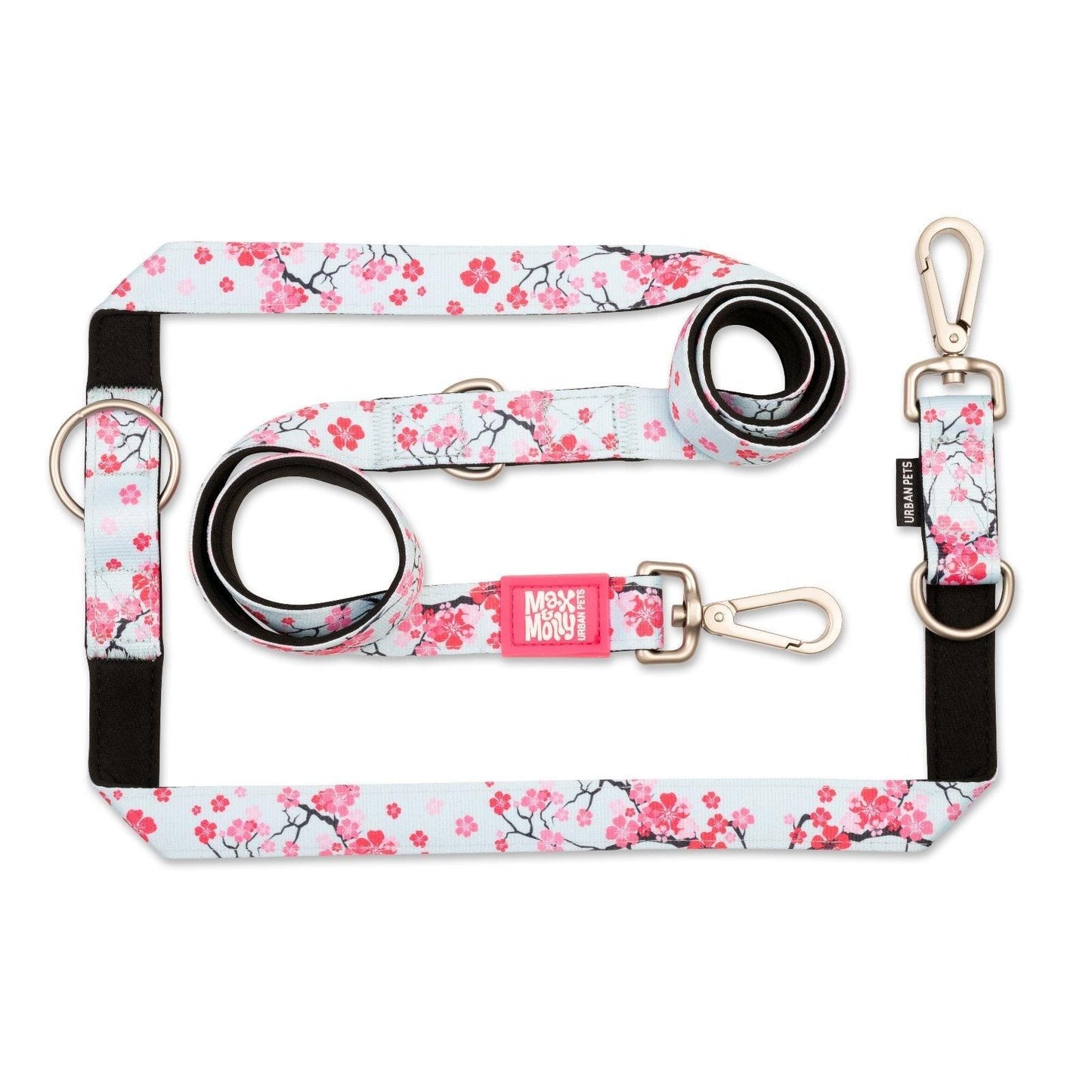 Max and Molly Dog Lead - Large Size - Various Designs - Woofy and Whiskers- Pet Care > Dog Supplies Max & Molly Urban Pets Cherry Bloom Large