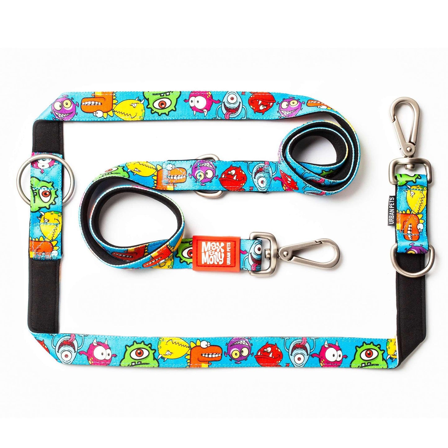 Max and Molly Dog Lead - Large Size - Various Designs - Woofy and Whiskers- Pet Care > Dog Supplies Max & Molly Urban Pets Little monsters Large