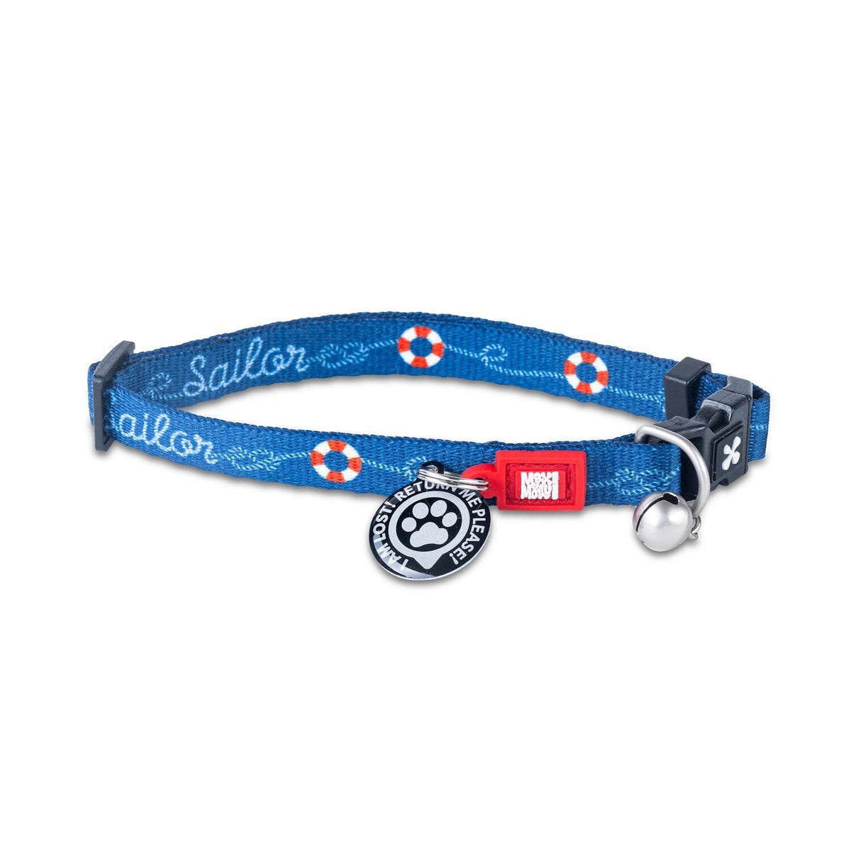 Max and Molly Smart ID Cat Collar Cat Collar Max and Molly Sailor