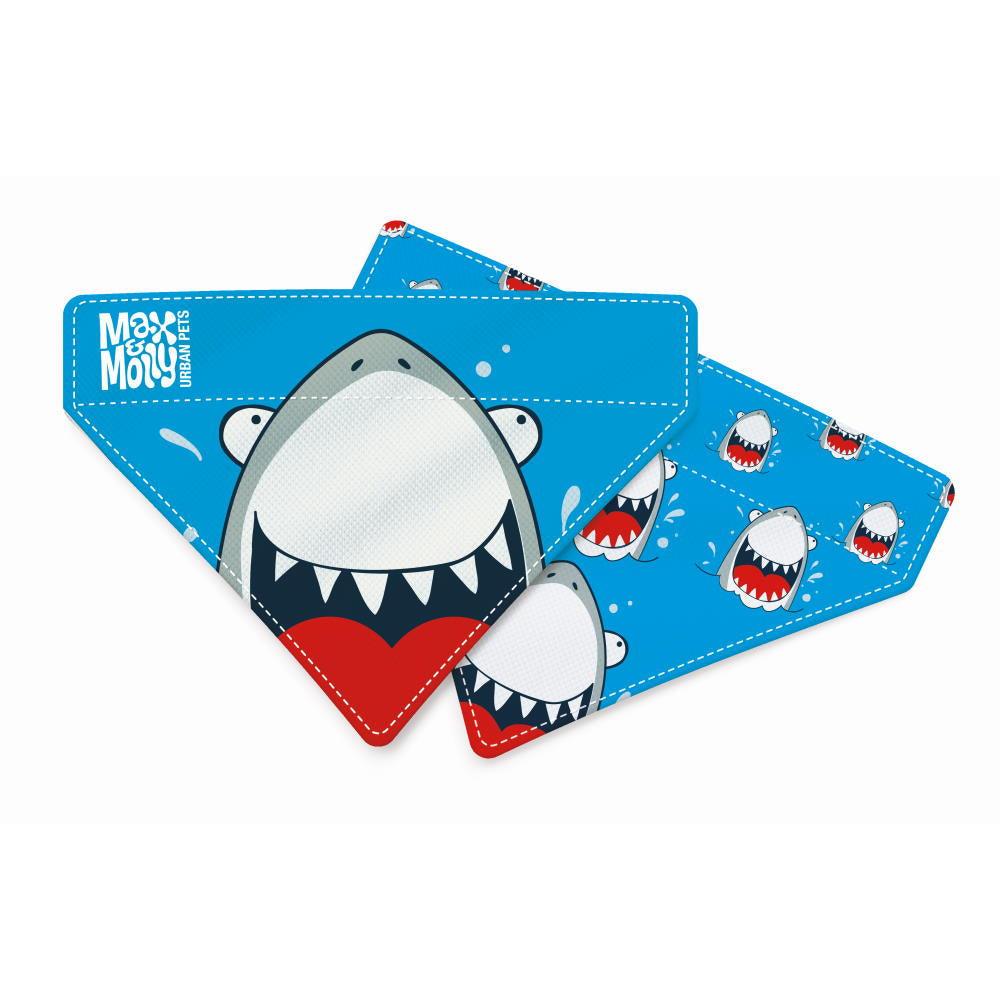 Max & Molly Bandanas for Cats & Dogs - Small Max & Molly Urban Pets Frenzy the Shark Small (S)