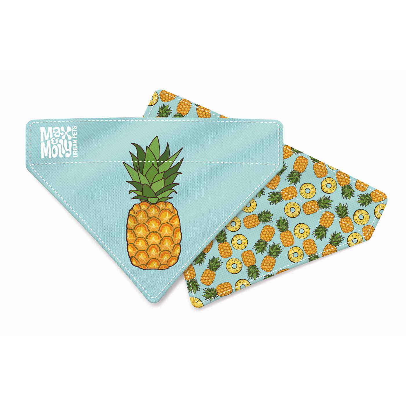 Max & Molly Bandanas for Cats & Dogs - Small Max & Molly Urban Pets Pineapples Small (S)