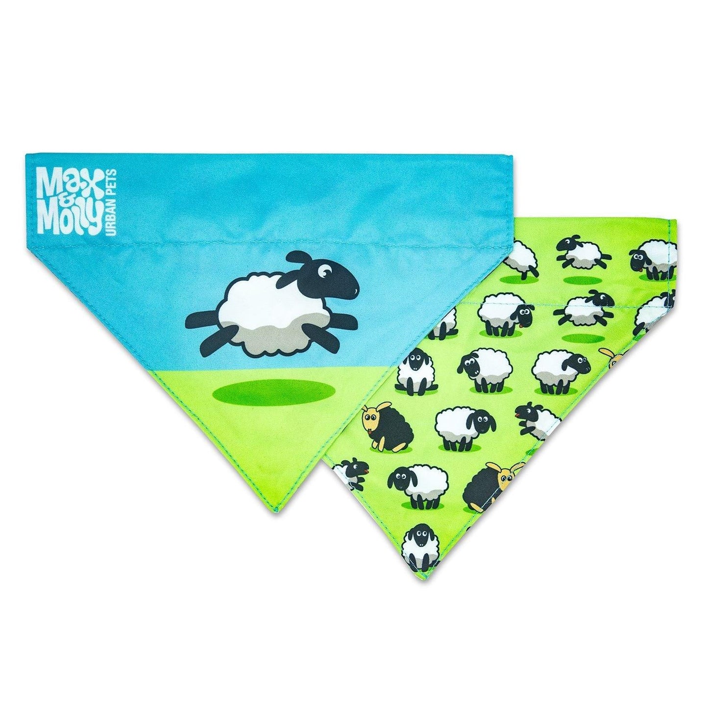 Max & Molly Bandanas for Cats & Dogs - Small Max & Molly Urban Pets Black Sheep Small (S)