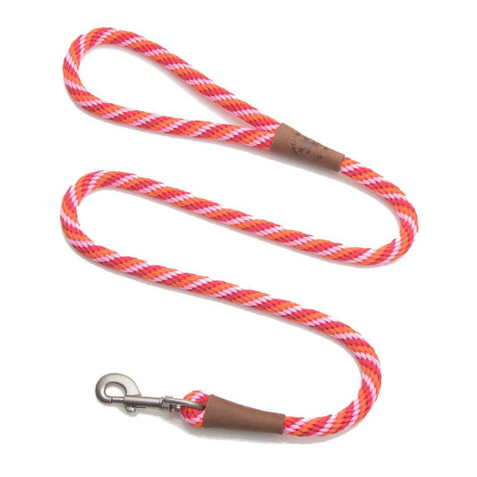 Mendota Clip Leash Large - lengths 1/2in x 6ft(13mm x1.8m) Made in the USA - Twist - Taffy Pet Care > Dog Supplies > Dog Collars, Leads & Harnesses Woofy and Whiskers