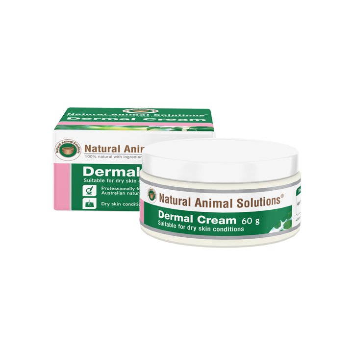 Natural Animal Solutions Dry Skin Hydrating Dermal Cream for Cats & Dogs 60g Pet dermal cream Natural Animal Solutions