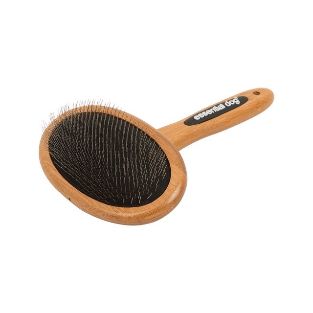 Natural Bamboo Slicker Brush: Cats & Dogs Pet Care > Dog Supplies Essential Dog