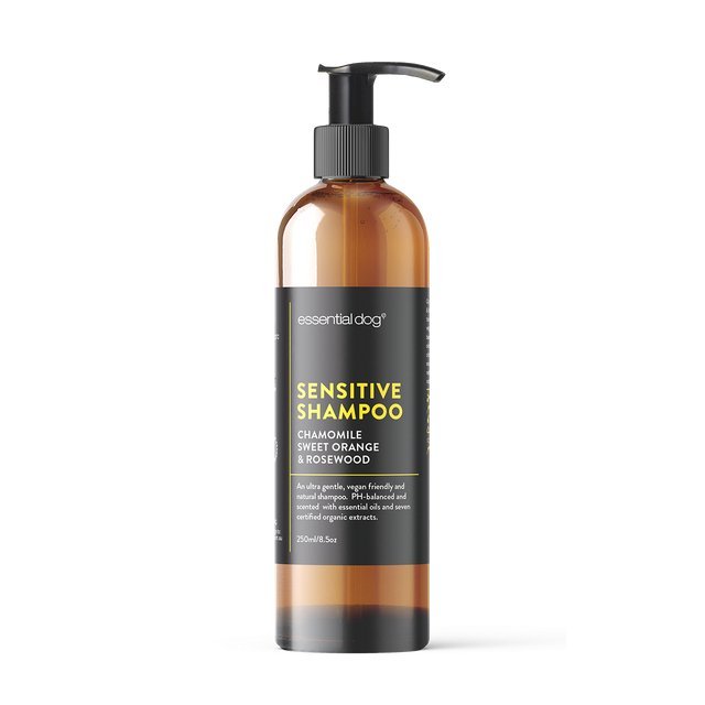 Natural Sensitive Dog Shampoo (Chamomile, Sweet Orange & Rosewood) Pet Care > Cleaning & Maintenance > Pet Grooming Supplies Essential Dog Shampoo 250ML Sensitive Dog
