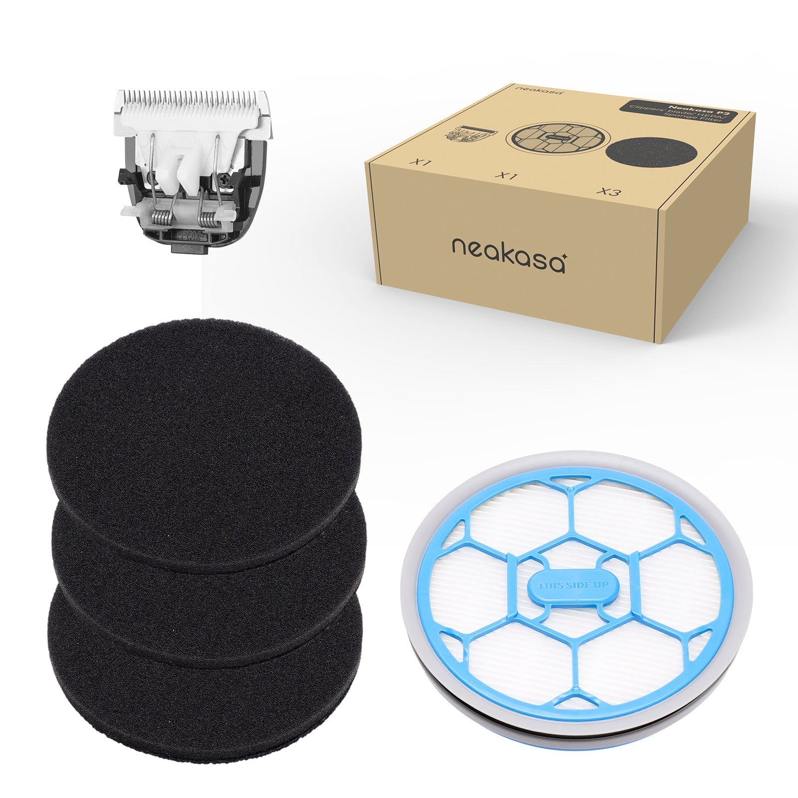 NEAKASA P2 pro Accessories kit A (1 blade+1 HEPA+3 foam) Pet Care > Cleaning & Maintenance NEAKASA