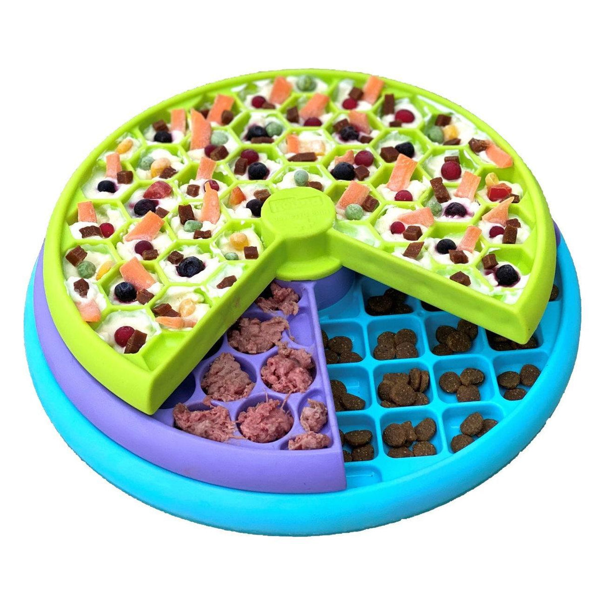 Nina Ottoson by Outward Hound dog hide and slide tan interactive treat puzzle dog toy Interactive dog puzzle Nina Ottoson Lickin Layers