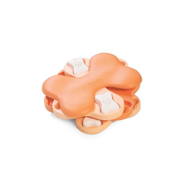 Nina Ottoson by Outward Hound dog hide and slide tan interactive treat puzzle dog toy Interactive dog puzzle Nina Ottoson