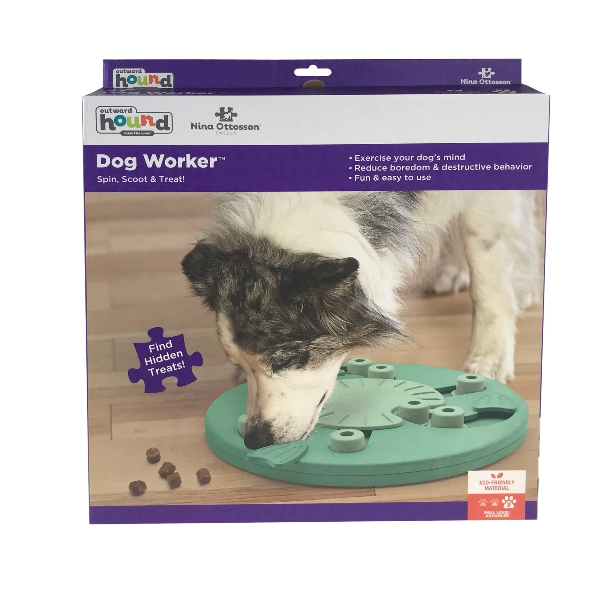 Nina Ottosson Dog Worker Treat Dispensing Interactive Dog Game Level 3 MLK Dog toys Nina Ottoson