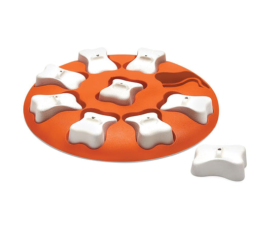 Nina Ottosson Interactive Treat Hiding Dog - The Smart in Orange interactive dog toy Nina Ottoson