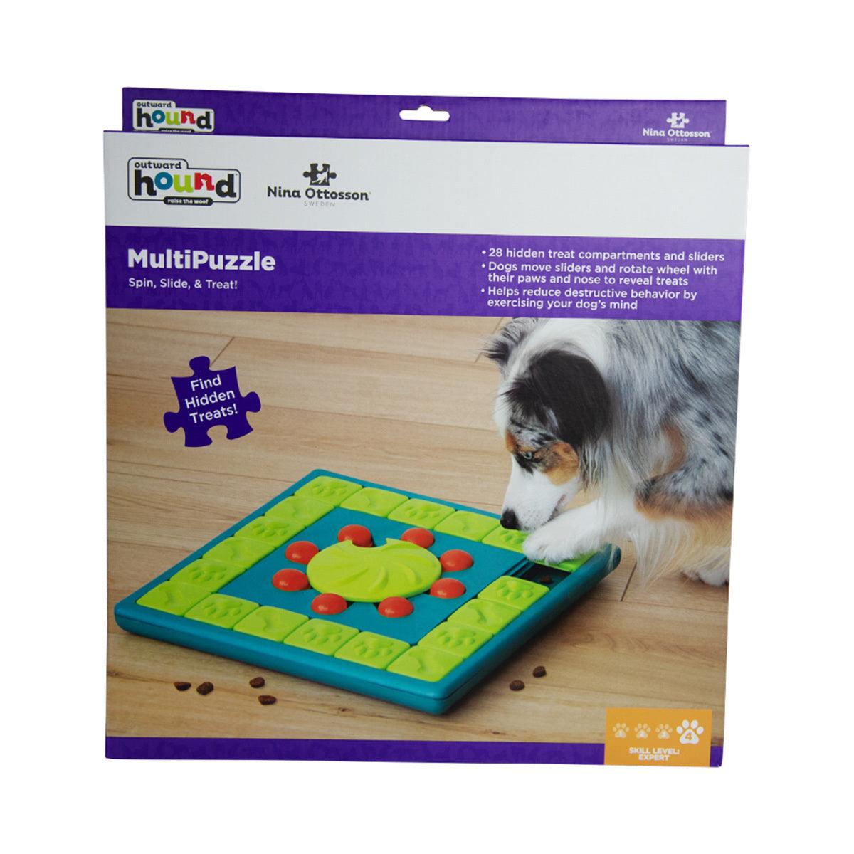 Nina Ottosson Multipuzzle Treat Dispensing Interactive Dog Game Level 4 interactive dog toy Nina Ottoson