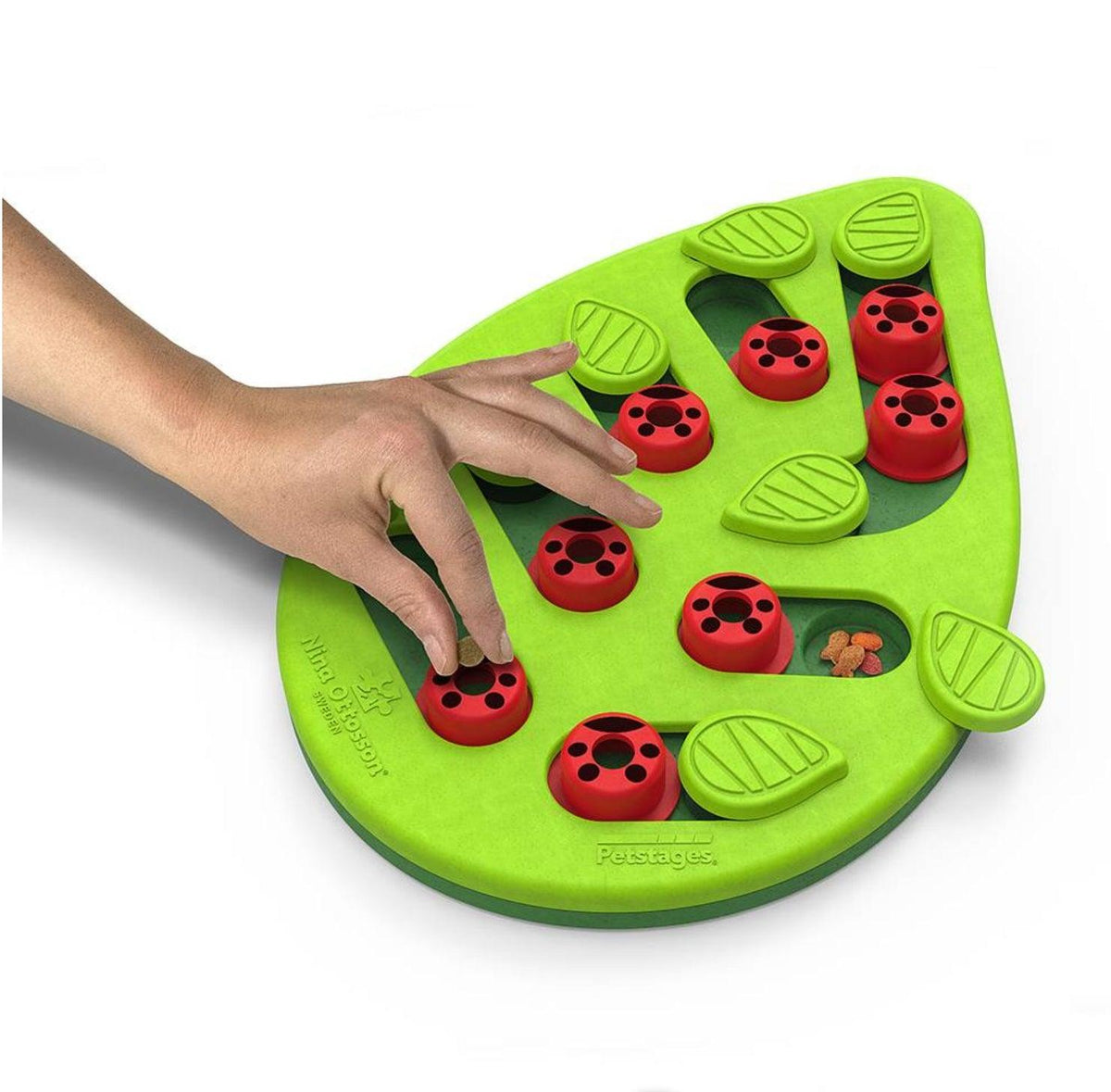 Nina Ottosson Puzzle & Play Buggin Out Treat Dispensing Cat Toy - Green Cat Toys Nina Ottoson
