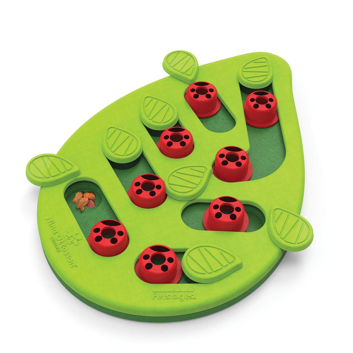 Nina Ottosson Puzzle & Play Buggin Out Treat Dispensing Cat Toy - Green Cat Toys Nina Ottoson