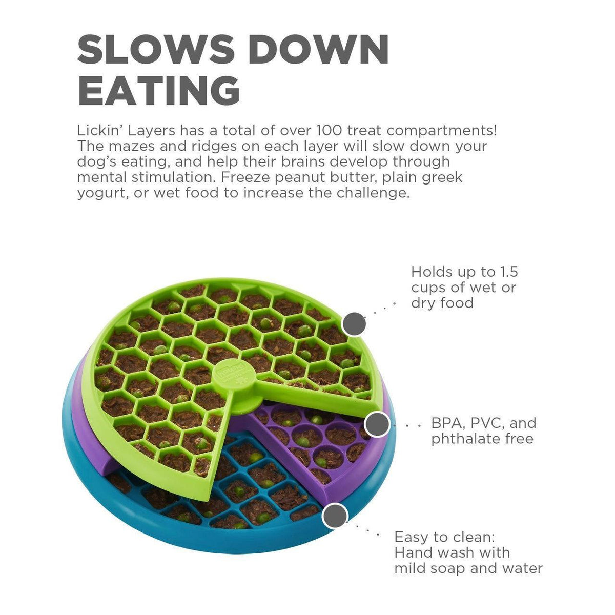 Outward Hound Lickin' Layers Slow Food & Treat Bowl for Dogs Pet Care > Dog Supplies Outward Hound