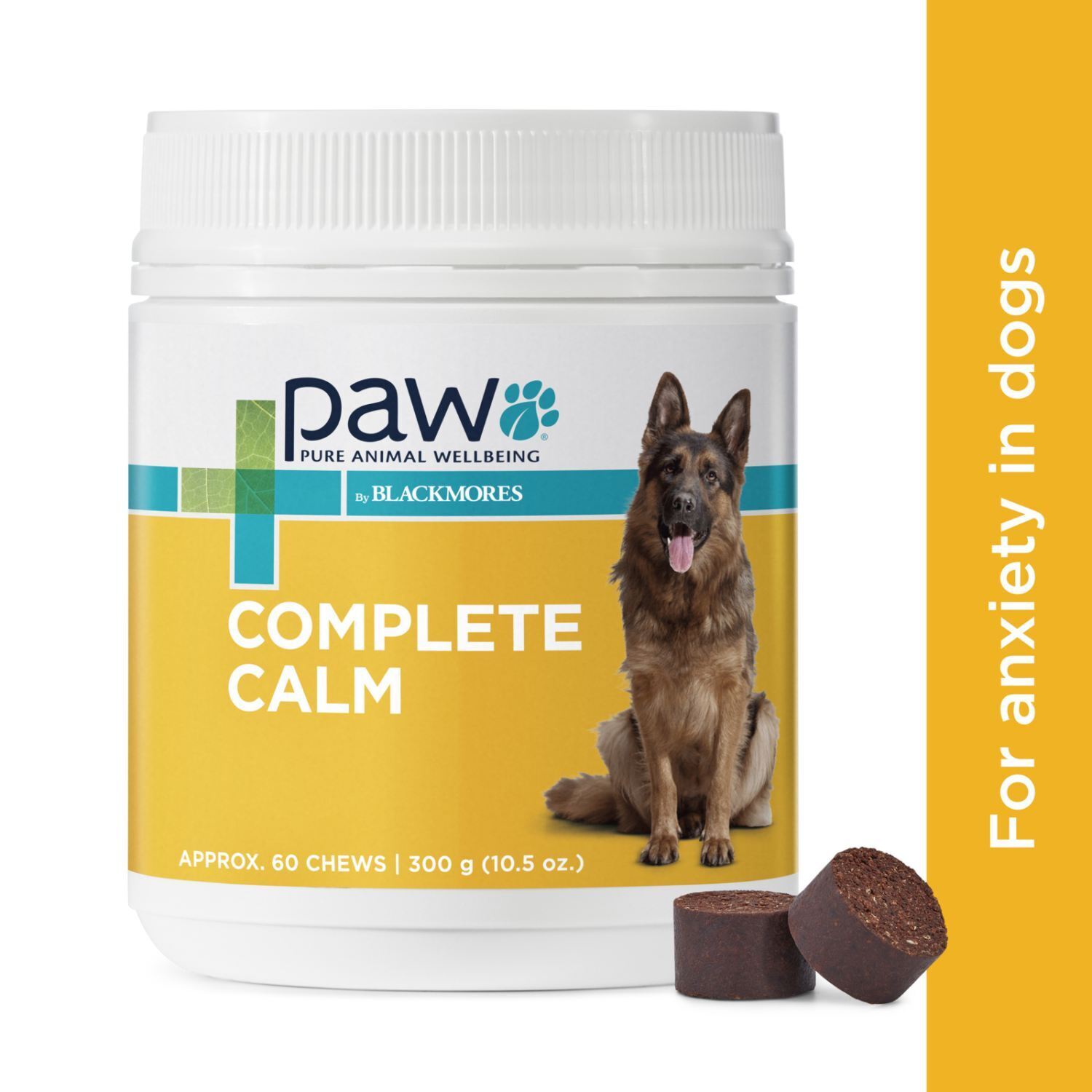 PAW Complete Calm Multi + Tryptophan Multivitamin Chews 300g Pet Vitamins & Supplements Blackmores 60 Chews/300g