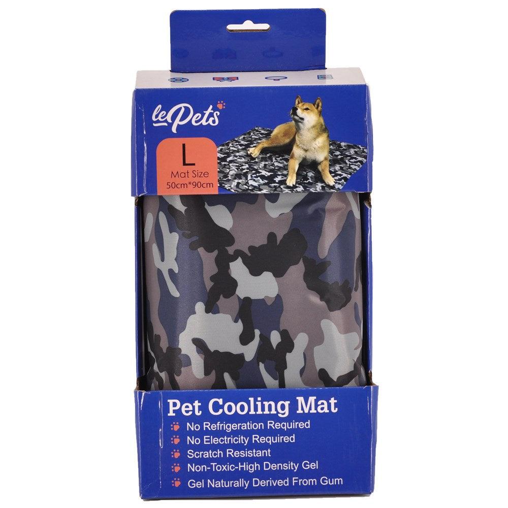 Pet Cooling Mat-Gel-Self Cooling-Scratch resistant-Non Toxic-Natural Pet Care > Dog Supplies Le Pets Large Camo