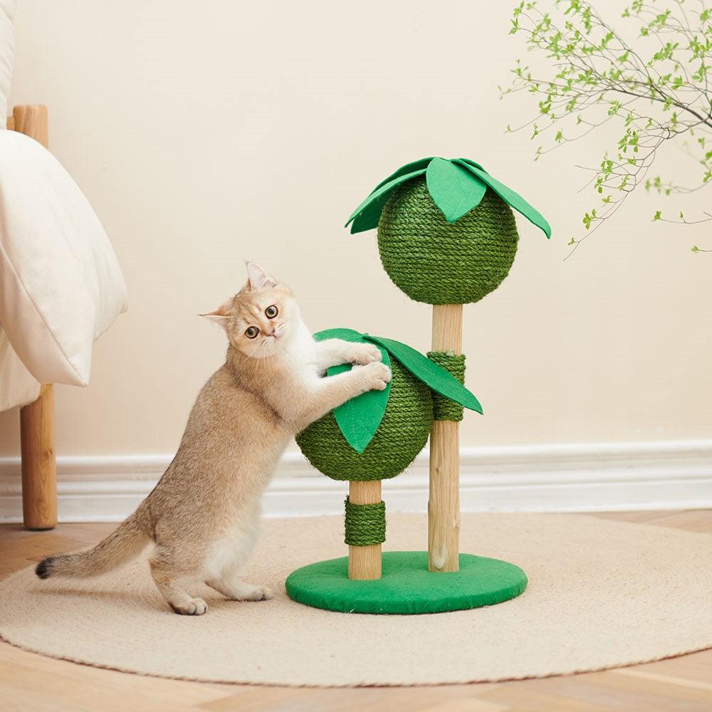 Petsbelle Bliss Solid Wood Cat Tree Cat Toys and Scratchers Petsbelle