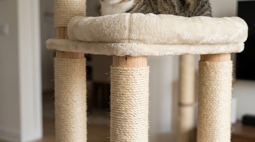 Petsbelle Solace Cat Tree – Multi-Level Scratching Post & TowerWoofy and Whiskers