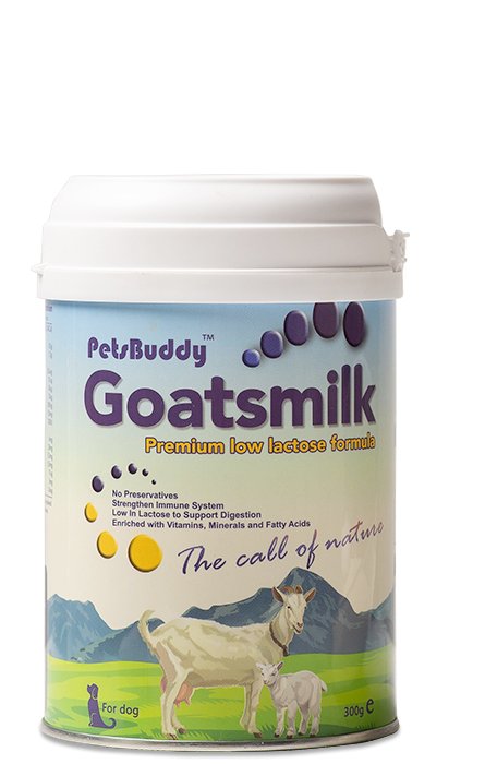 PetsBuddy Goatmilk Premium Low Lactose Formula For Dog 300g Pet Care > Pet Food > Cat Food Woofy and Whiskers