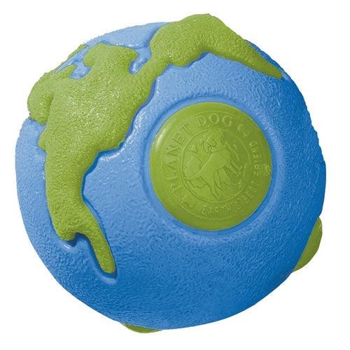 Planet Dog Orbee Ball Tough Floating Dog Toy Blue & Green Planet Dog Small