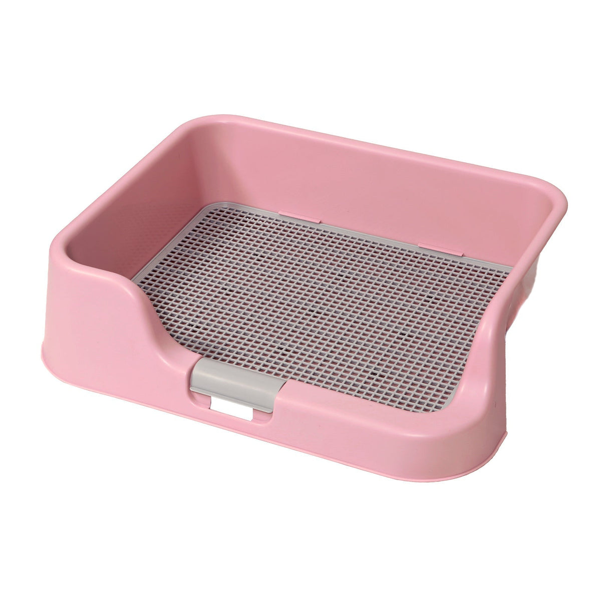 PS KOREA Grey Dog Pet Potty Tray Training Toilet Raised Walls T1 Pet Supplies PS KOREA Pink