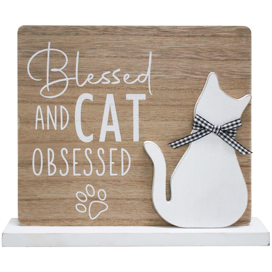 Sign blessed cat decorative sign Lavida