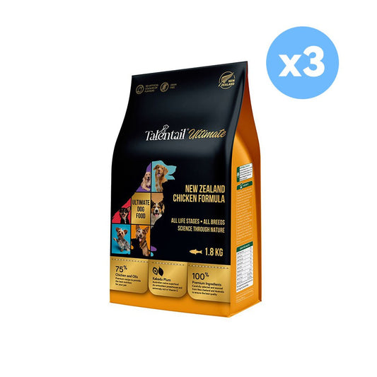 TALENTAIL ULTIMATE Nz Chicken - Adult Dog 5.4Kg (1.8kg x 3) Pet Care > Pet Food TALENTAIL