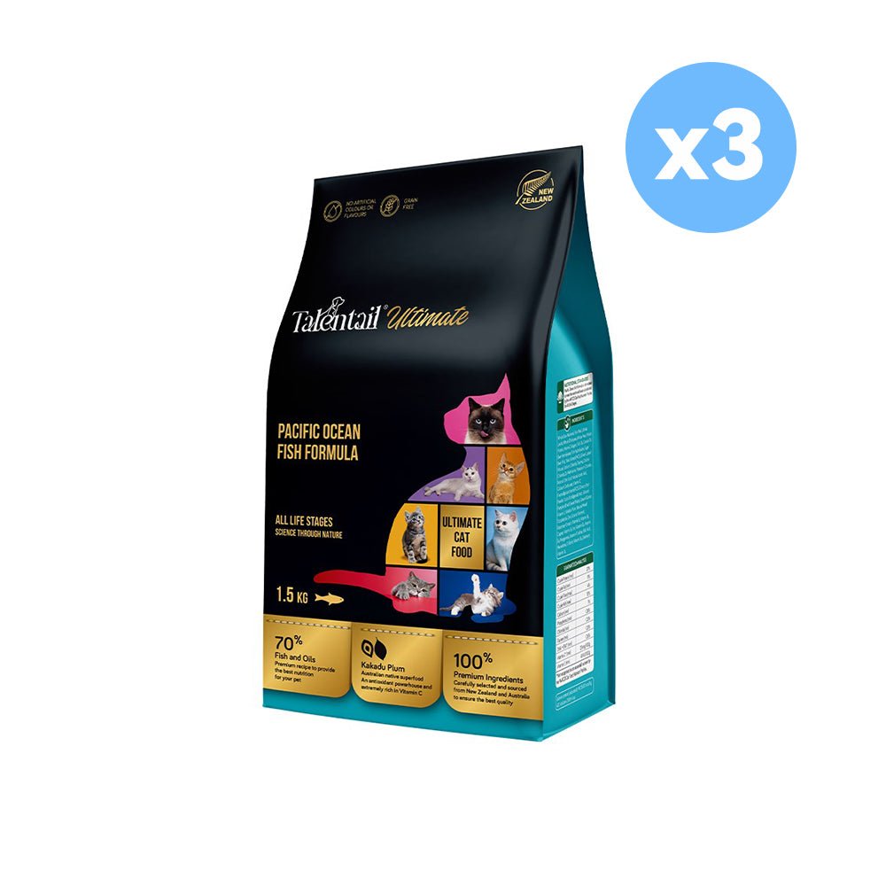 TALENTAIL ULTIMATE Pacific Ocean Fish - Cat 4.5Kg (1.5Kg x 3) Pet Care > Pet Food TALENTAIL