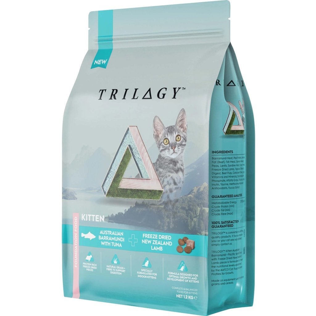 Trilogy kitten Australian Barramundi 1.2kg Non-prescription Cat Food Trilogy
